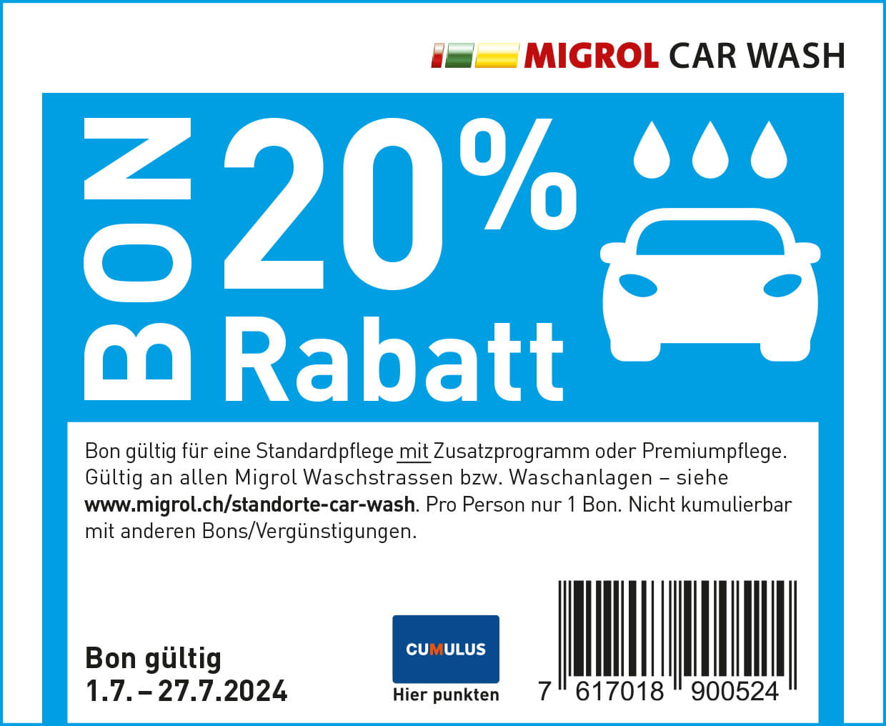 Car Wash Rabatt 20 Prozent