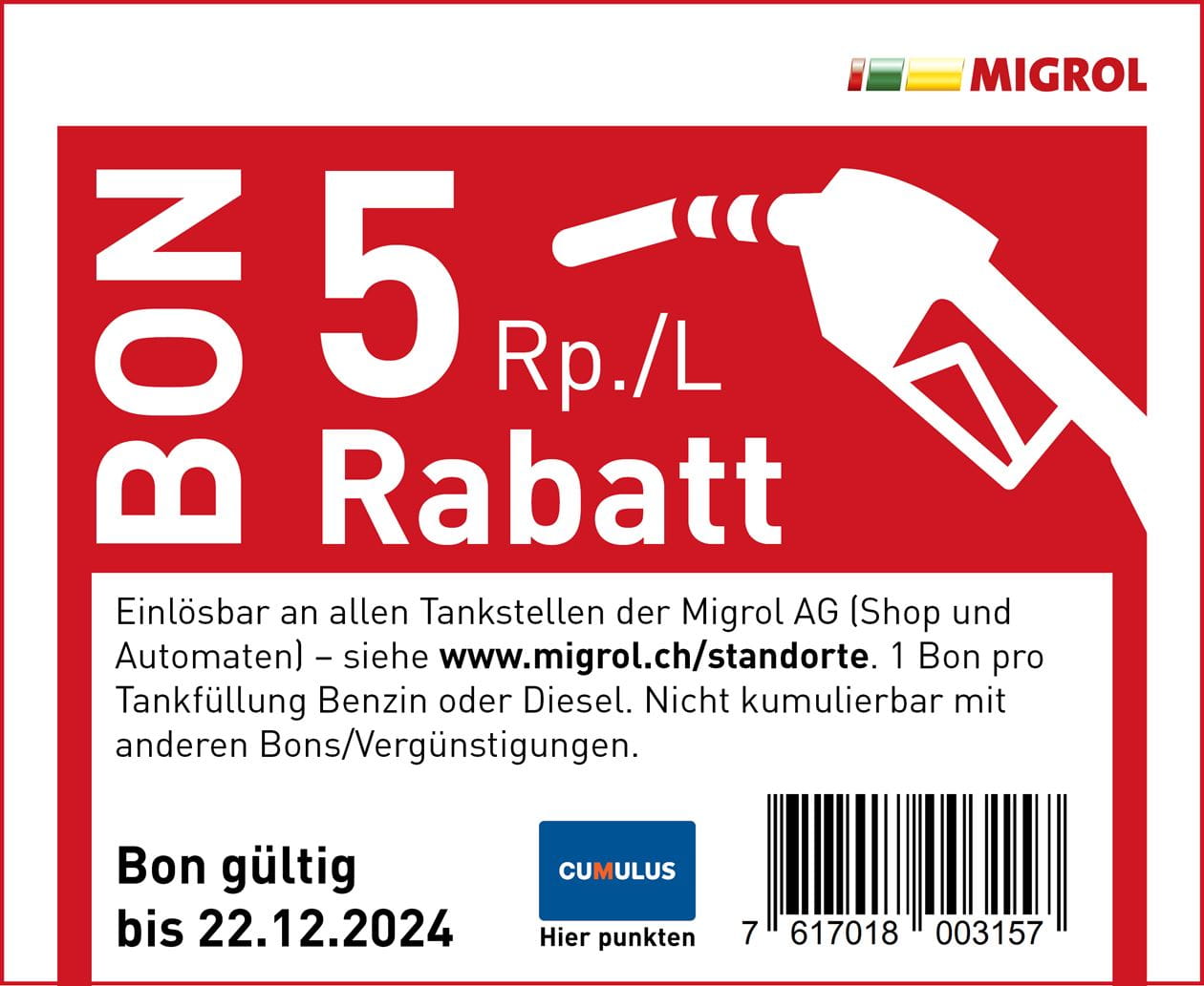 Treibstoff Rabattbon_5Rp_Blackfriday