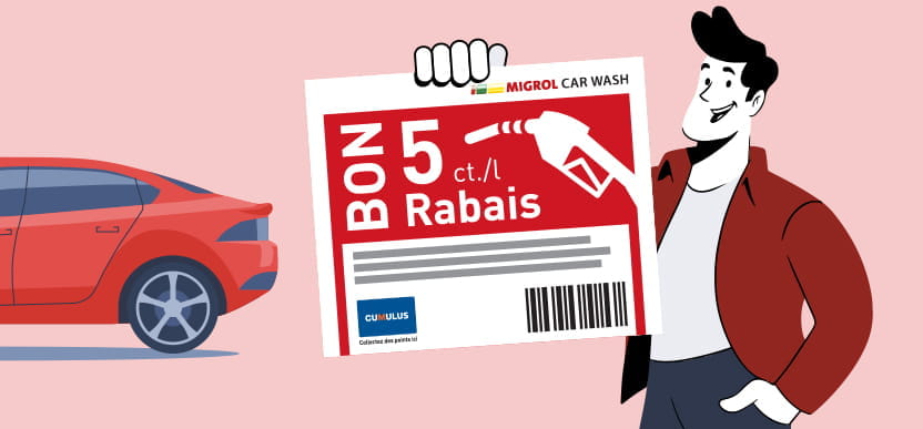 Votre bon Migrol pour le carburant